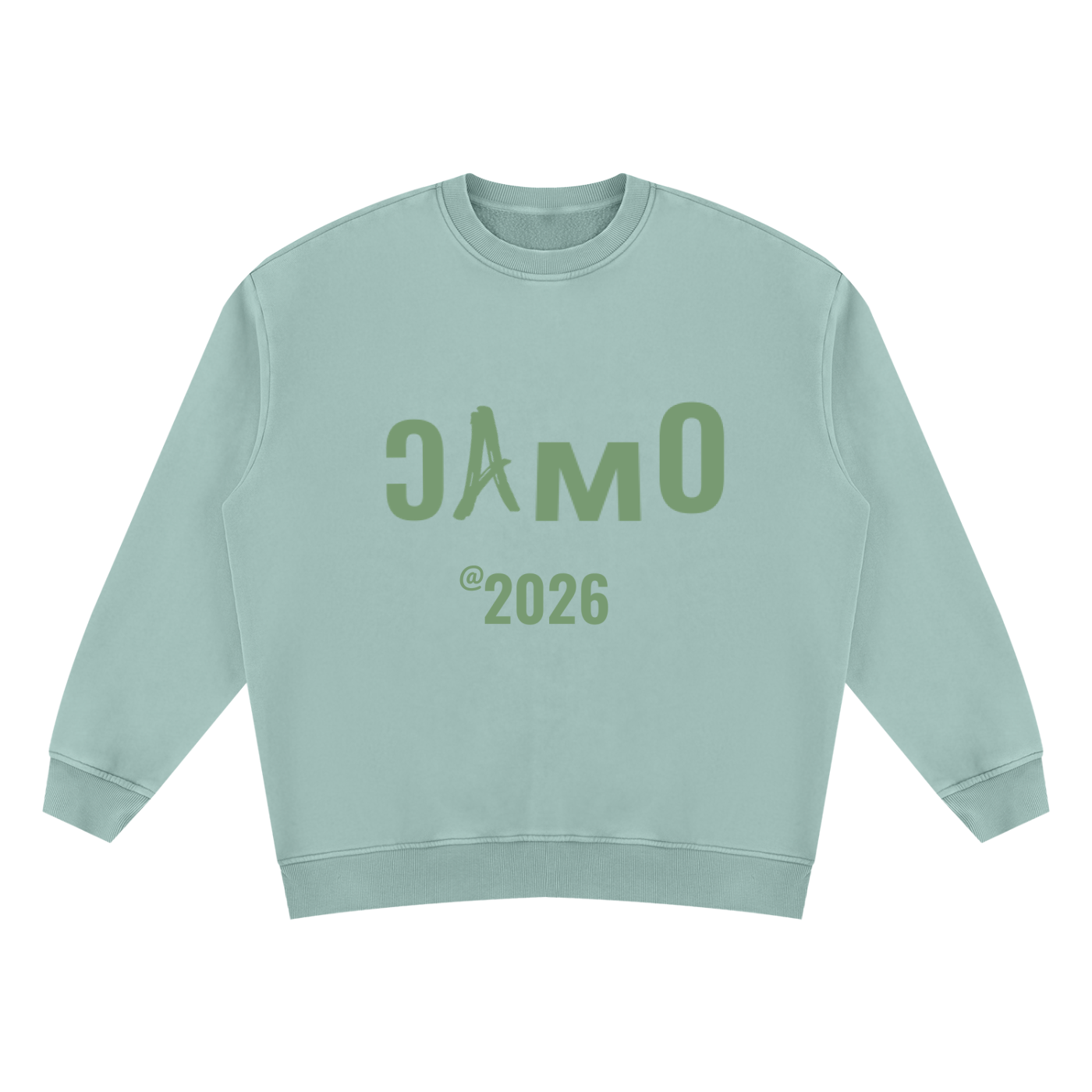 GREEN CAMO SWEATER